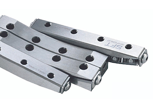 Curved Cross Roller Guides SRVF Type - מסילת קרוס רולר קשתית גלילונים מוצלבים